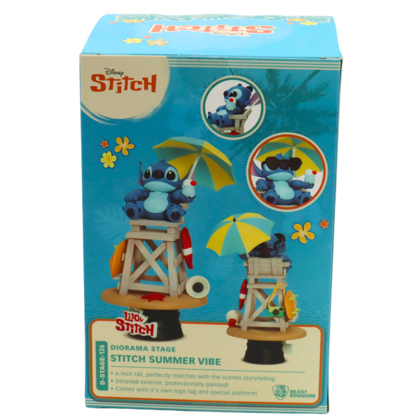 Disney D-Stage PVC Diorama Stitch Summer Vibe 16 cm